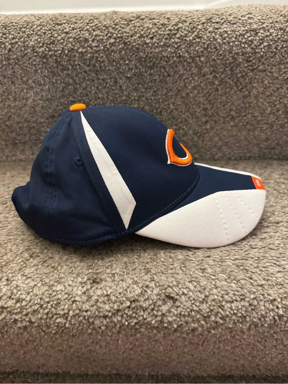 Chicago Bears NFL Reebok Youth stretch fit hat Navy/White/Orange official